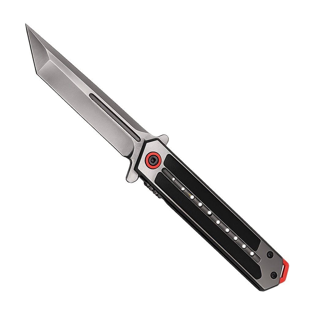 Redline Pulse Quick-Deploy Spring Assisted Knife - G10 Gray/Red | Texas ...